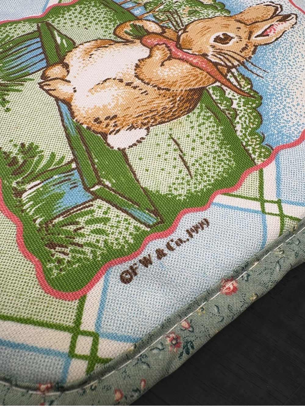 Vintage 1999 Beatrix Potter Peter Rabbit Cotton Potholder F. W. & Co. NWOT - Picture 4 of 11
